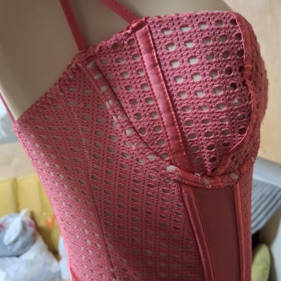 💋Victoria's Secret Pink Mesh Lace Bodysuit💋 - Picture 5 of 7